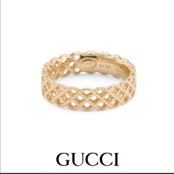 18KT Yellow Gold iconic Gucci Diamentissima eternity ring NWOT
